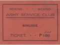 boxing ticket - 1930s