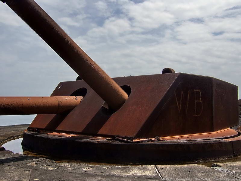 Battery Marshall  (two 14 inch turret mounted guns with a range of 20,000 yards)