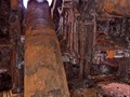 Battery Marshall - View of both 14 inch gun barrels.