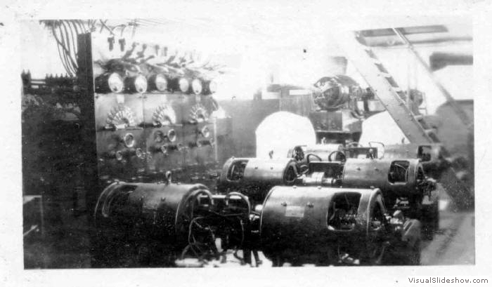 Small motors and switchboard - 1933