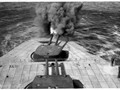 1933 Ft Drum - 14-inch fwd turret firing from mast - 